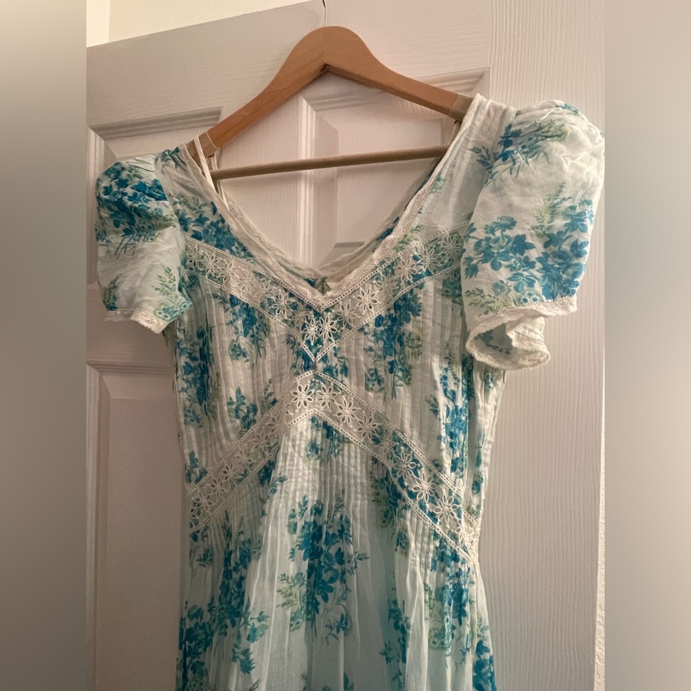 Rare LoveShackFancy Love Shack Fancy Cotton Floral Dress Galil Broderie Anglaise - Picture 9 of 15